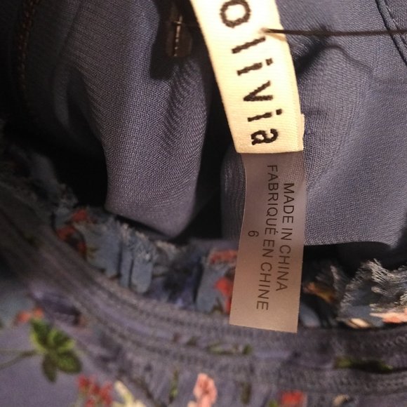 Alice + Olivia Blue Floral Dress - Picture 5 of 7